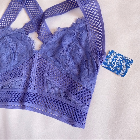 Free People | Sitting Pretty Brami Periwinkle Blue - Picture 4 of 9
